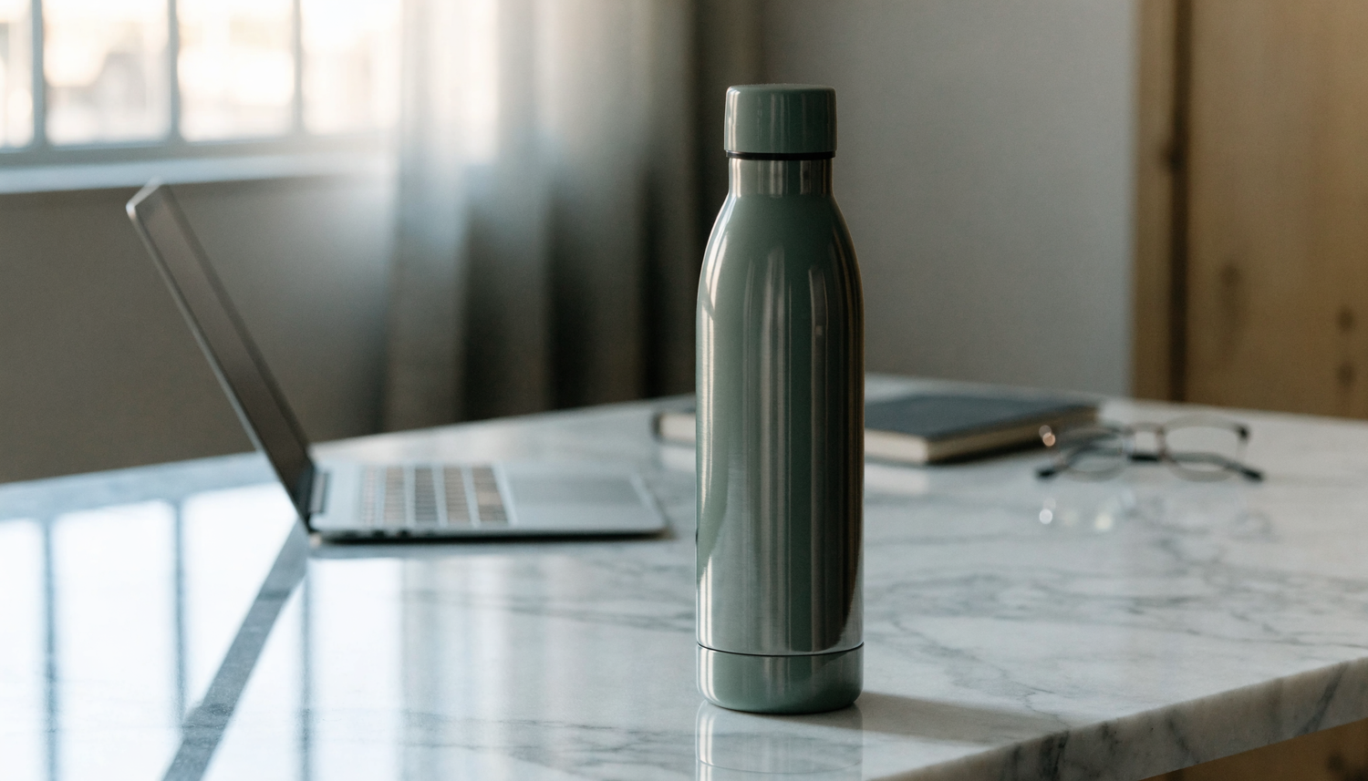 De beste thermosflessen van 2026 vergeleken — premium thermos op bureau