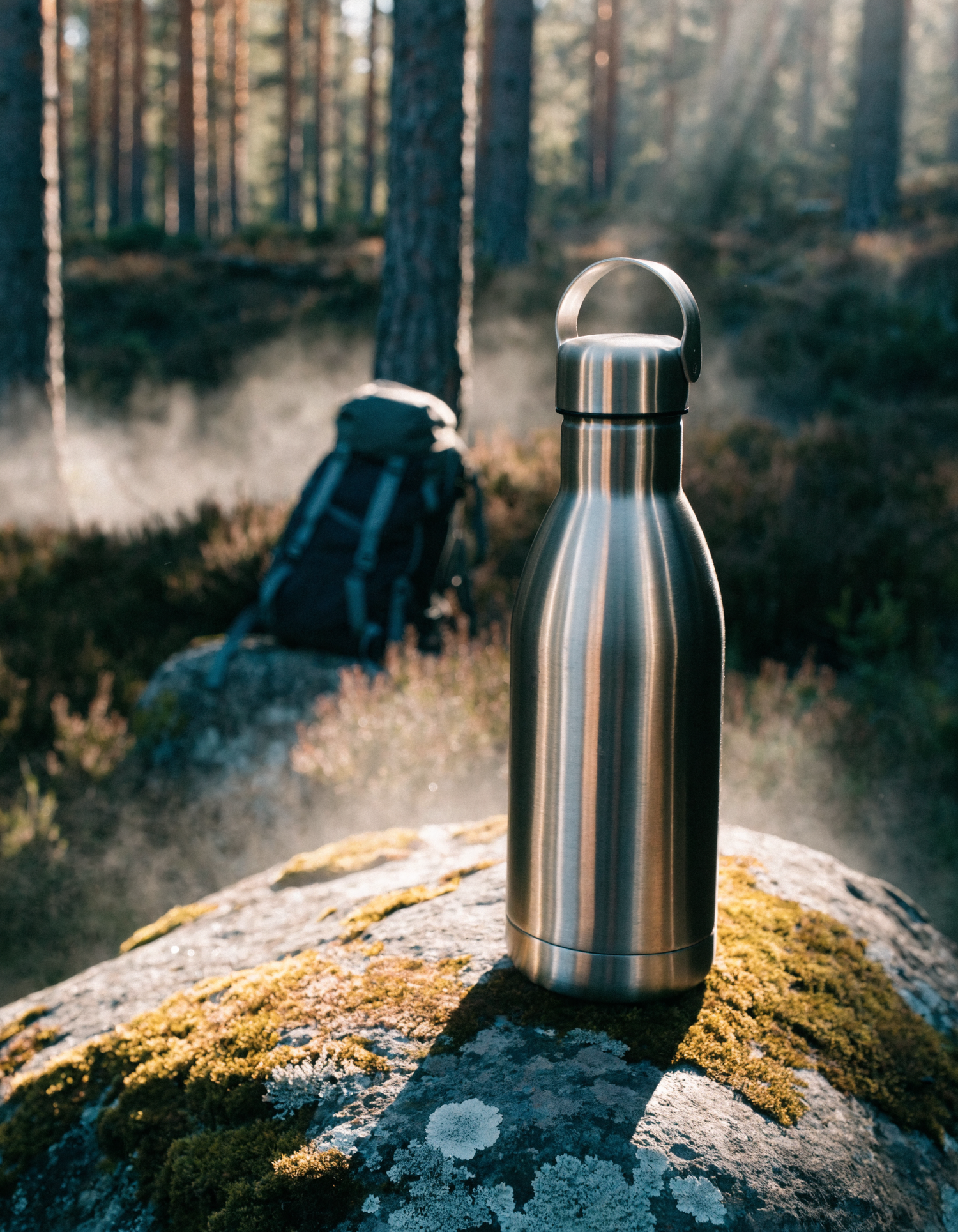 Hydratio thermosfles in het bos — premium alternatief voor Chilly's Bottles