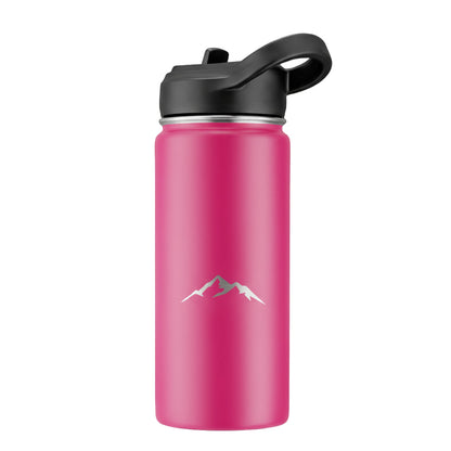 Hydratio Essence Blush Pink in hand - compacte roze RVS thermosfles 500ml
