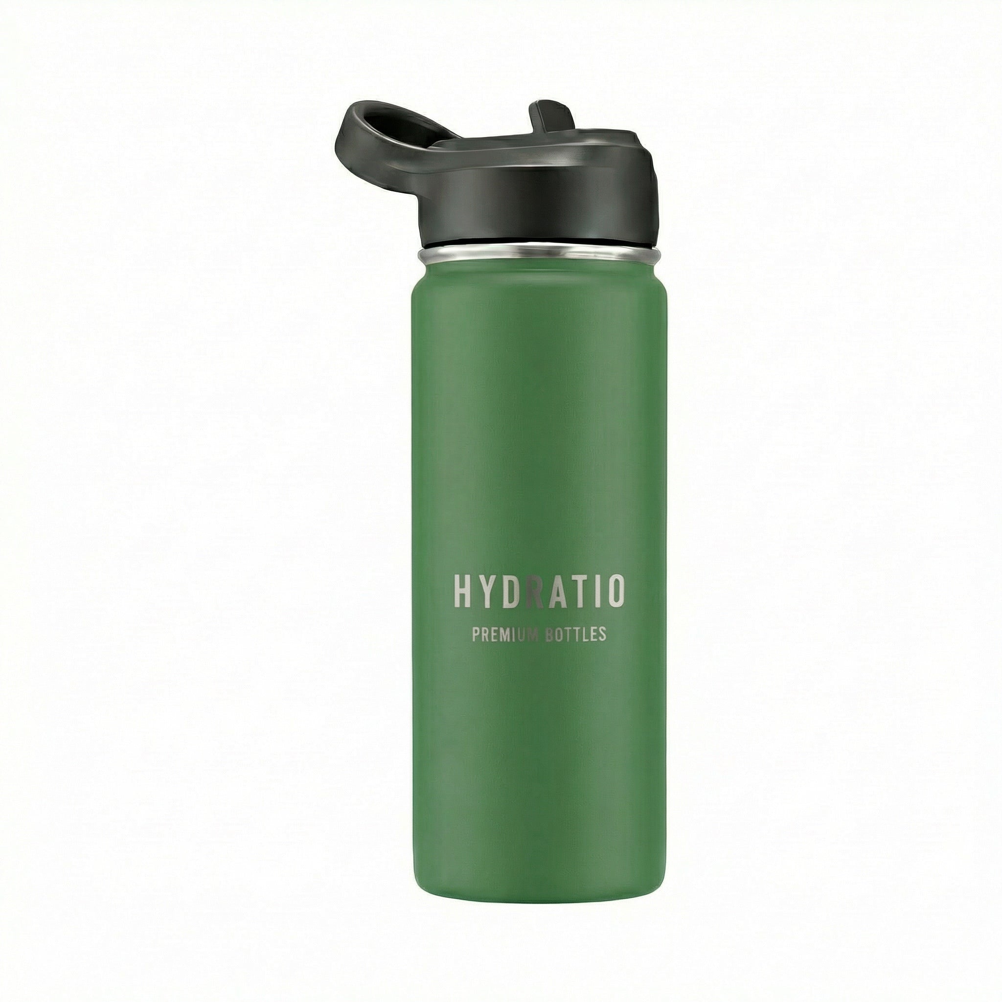 Hydratio Essence thermosfles 0,5L Emerald Green – diepgroene dubbelwandige RVS drinkfles