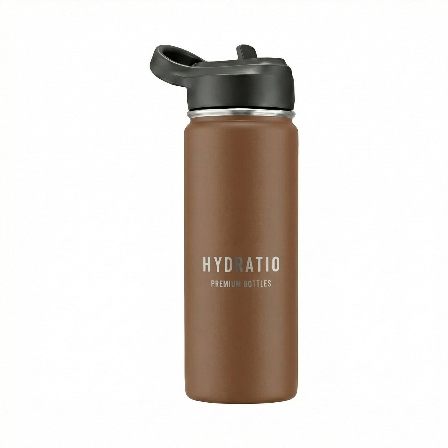 Hydratio Essence 0,5L Timber Brown - bruine RVS thermosfles 500ml voor outdoor