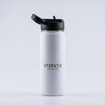 Hydratio Essence thermosfles 0,5L in Arctic White, dubbelwandig RVS