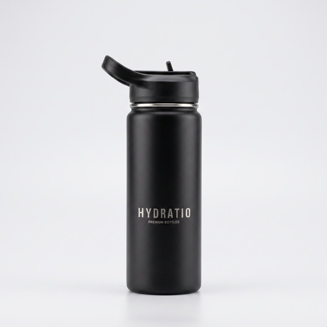 Hydratio Essence thermosfles 0,5L in Midnight Black, dubbelwandig RVS