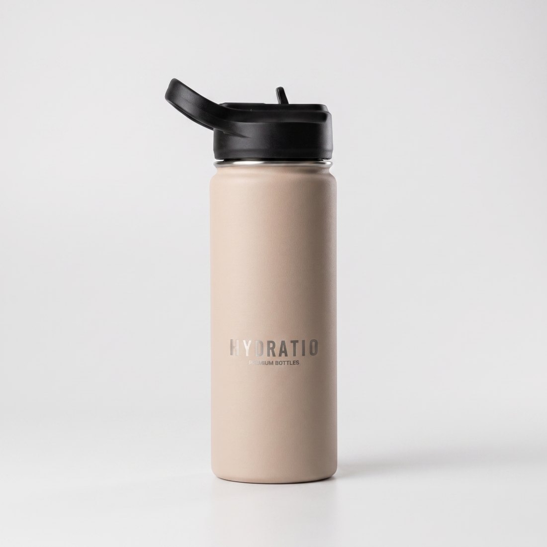 Hydratio Essence thermosfles 0,5L in Sahara Taupe, dubbelwandig RVS