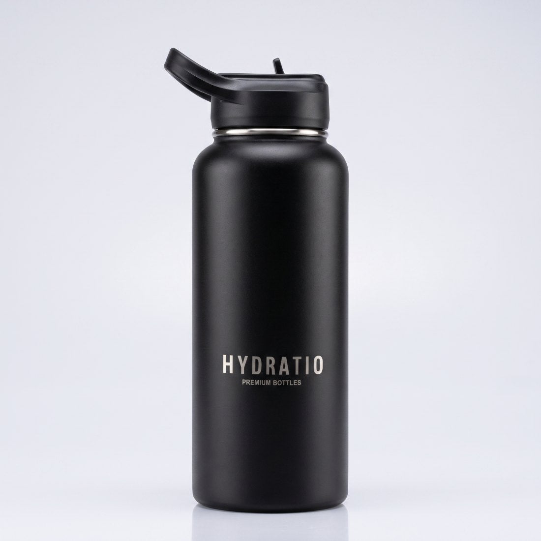 Hydratio Essence thermosfles 1L in Midnight Black, dubbelwandig RVS