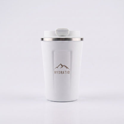 Hydratio Eluna thermosmok 350ml in Arctic White, lekvrije RVS koffiemok