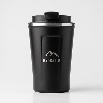 Hydratio Eluna thermosmok 350ml in Onyx, lekvrije RVS koffiemok