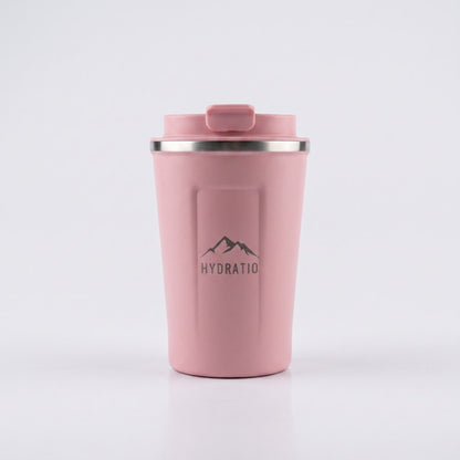 Hydratio Eluna thermosmok 350ml in Rose Quartz, lekvrije RVS koffiemok