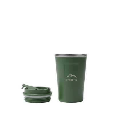 Hydratio Eluna Mug collectie overzicht - alle 5 kleuren thermosmokken naast elkaar