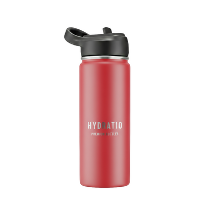 Hydratio Essence thermosfles 0,5L Imperial Red – rode dubbelwandige thermosfles 500ml