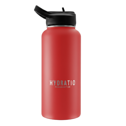 Hydratio Essence thermosfles 1L Imperial Red – rode dubbelwandige RVS drinkfles 1000ml